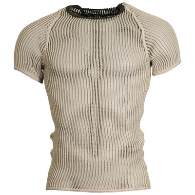 Maglietta DANESE a rete a maniche corte BIANCO-VERDE