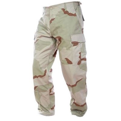 Pantaloni US BDU da campo 3-COL DESERT rip-stop usati