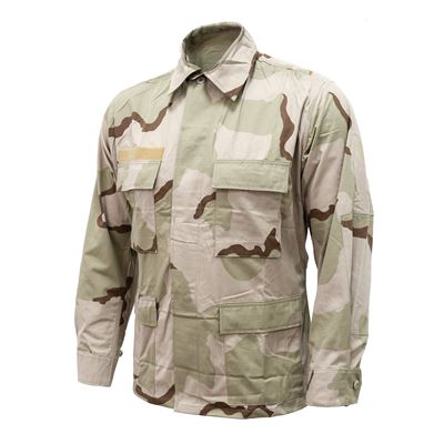 Camicia US tipo BDU 3-COL DESERT rip-stop originale usata