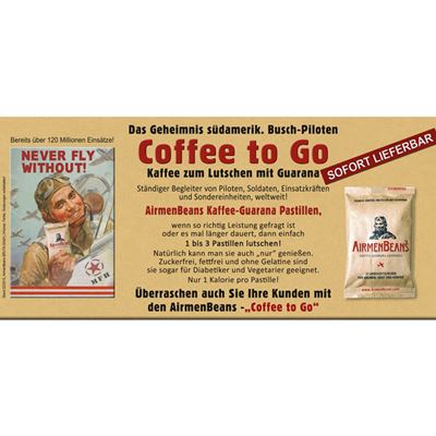 Pastiglie al caffè con caffeina AirmenBeans® in confezione da 21 pezzi  912001 3