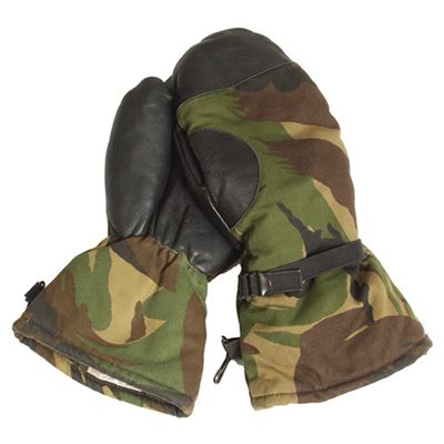 Guanti olandesi con pollice in pelle DPM