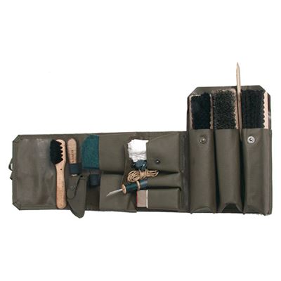 Set svizzero per la pulizia delle scarpe VERDE usato