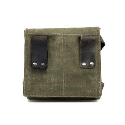 Borsa MUSETTE in tela con dettagli in pelle e tracolla francese usato Esercito francese 91374615G 2