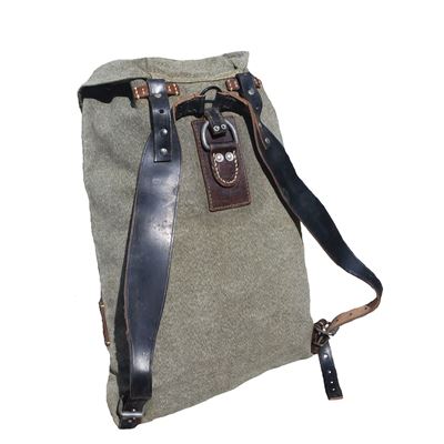 Zaino SVIZZERO con cinghie in pelle usato Esercito svizzero 91403400 2
