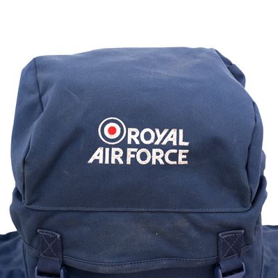 Batoh BRITSKÝ RAF medium MODRÝ použitý bílý nápis Esercito britannico 91403664 2