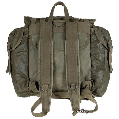 Zaino francese F-1 piccolo con tasche VERDE usato Esercito francese 91406200-K 4