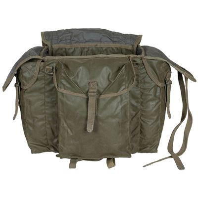 Zaino francese F-1 piccolo con tasche VERDE usato Esercito francese 91406200-K 2