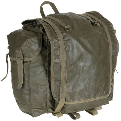 Zaino francese F-1 piccolo con tasche VERDE usato
