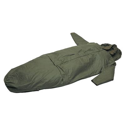 Sacco a pelo BW a due pezzi con maniche VERDE usato