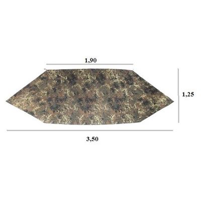 Celta BW FLECKTARN separato usato Bundeswehr 1422711-G 2