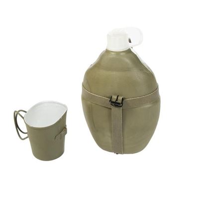 Bottiglia da campo NVA con tazza Thermo VERDE usata Esercito NVA/DDR 91450600 2