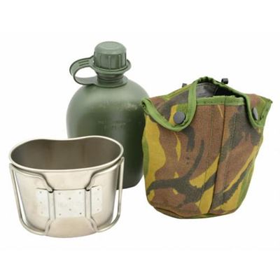 Bottiglia da campo olandese con beccuccio e custodia DPM usata Esercito olandese 91452000 2