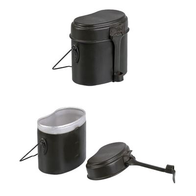 Stoviglie "LEDVINA" in alluminio a due pezzi RUMENE tipo WH usate Esercito rumeno 91464500 2