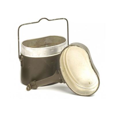 Stoviglie "LEDVINA" in alluminio a due pezzi RUMENE tipo WH usate Esercito rumeno 91464500 3