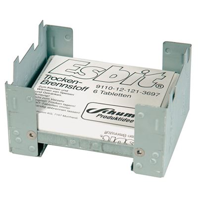 Riscaldatore / lettino BW ESBIT® con combustibile usato