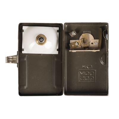 Lampada POLSKÁ vetro rettangolare VERDE usato Esercito polacco 626385-2 2