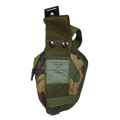 Fondina olandese per pistola destra O/A R/H IRR DPM usata Esercito olandese 91618505 2