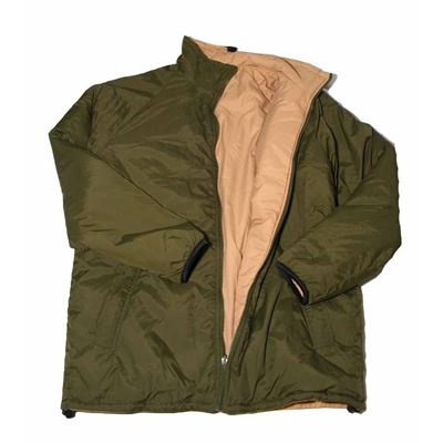 Giacca britannica reversibile THERMAL VERDE/SABBIA usata
