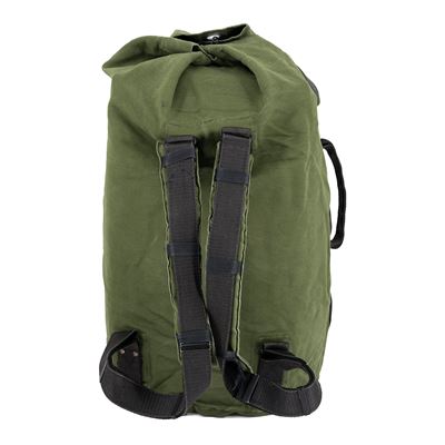 Borsa da viaggio ungherese MEGA grande con cinghie per la schiena VERDE orig. usata