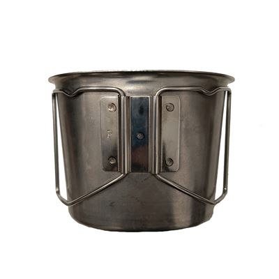 Abbeveratoio ITALIANO US tipo con manici ribaltabili INOX quasi nuovo Esercito italiano 918890 2