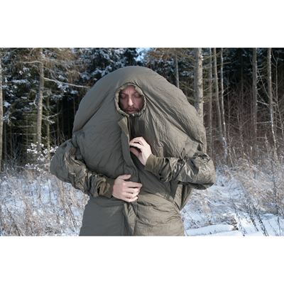 Sacco a pelo estremo con maniche Survival ONE OLIVA - VERDE CARINTHIA 92070 7