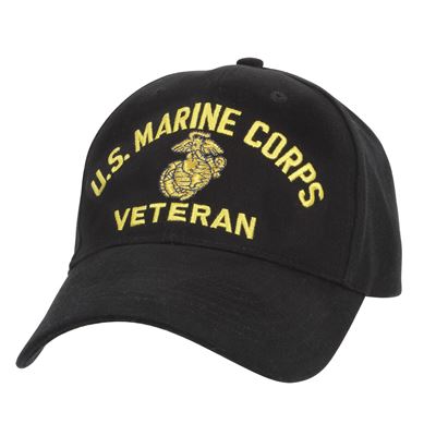 Cappellino U.S. MARINE CORPS VETERAN baseball NERO
