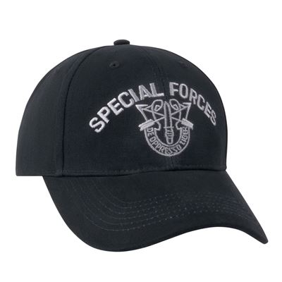 Cappellino SPECIAL FORCES baseball NERO ROTHCO 9296 2