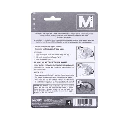 Gocce per occhiali SEA DROP detergenti e antiappannanti McNett® 9318 3