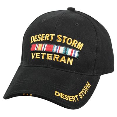 Cappellino da baseball DELUXE DESERT STORM VETERAN NERO