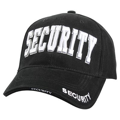 Cappellino DELUXE SECURITY "scritta bianca" baseball NERO