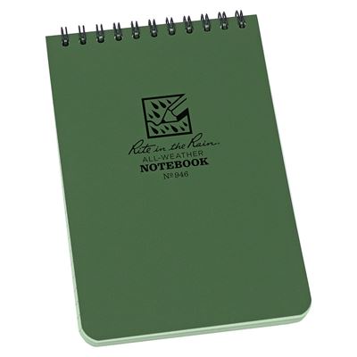 Blocco a spirale impermeabile Notebook TOP-SPIRAL 4x6" VERDE