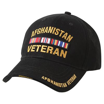 Cappellino DELUXE AFGHANISTAN VETERAN baseball NERO