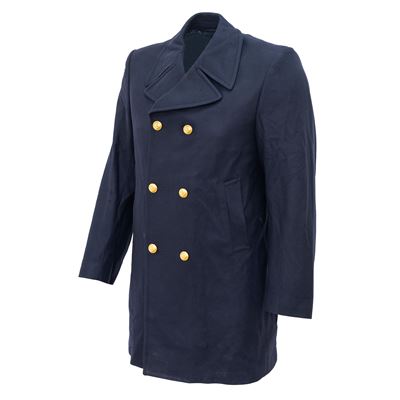 Cappotto ITALIANO in lana con chiusura a doppio petto BLU