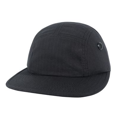 Cappellino con aperture laterali di ventilazione rip-stop NERO