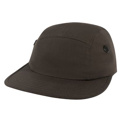 Cappellino con aperture laterali di ventilazione rip-stop MARRONE