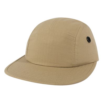 Cappellino con aperture laterali di ventilazione rip-stop KHAKI