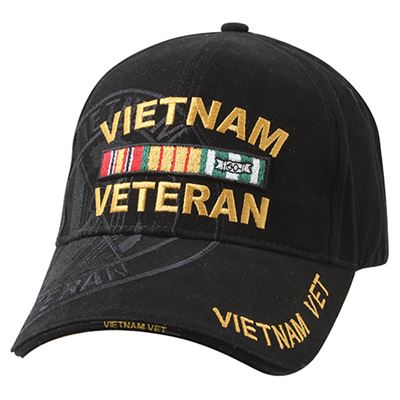 Cappellino da baseball DELUXE VIETNAM VET NERO