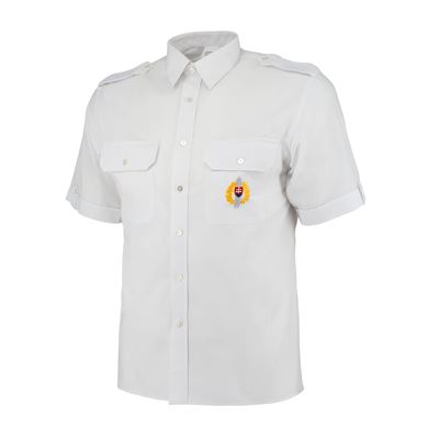 Camicia SK a maniche corte slovacca BIANCA