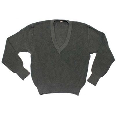 Maglione leggero taglio austriaco a V GRIGIO usato
