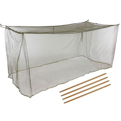 Zanzariera francese 220x110x100 cm per letto + aste in legno