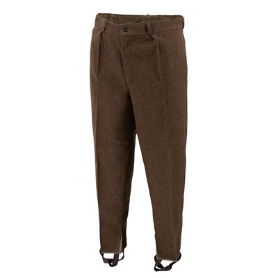 Pantaloni di lana bulgari MARRONE