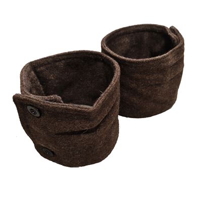 Fibbie per pantaloni di lana bulgari MARRONE