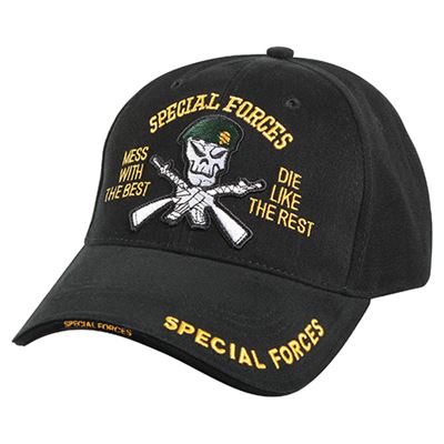 Cappellino DELUXE SPECIAL FORCES baseball NERO