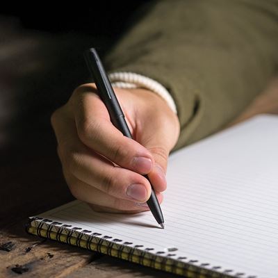 Penna METAL CLICKER All-Weather INCHIOSTRO BLU RITE IN THE RAIN RR-97B 2