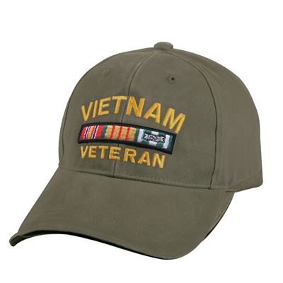 Cappellino da baseball VINTAGE DELUXE VIETNAM VETERAN VERDE