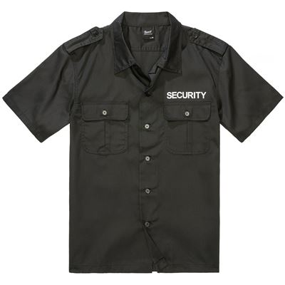 Camicia US SECURITY manica corta NERA