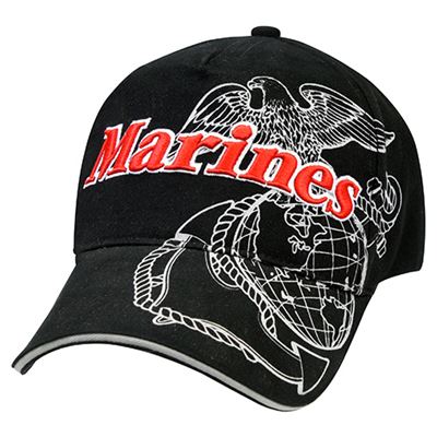 Cappellino DELUXE US.MARINES baseball NERO
