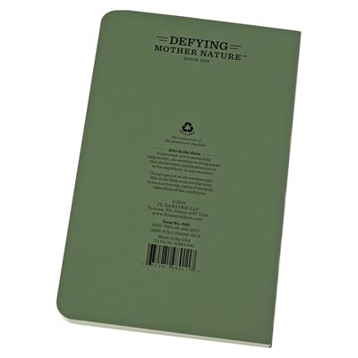 Blocco impermeabile TACTICAL Field Book VERDE RITE IN THE RAIN RR-980 4