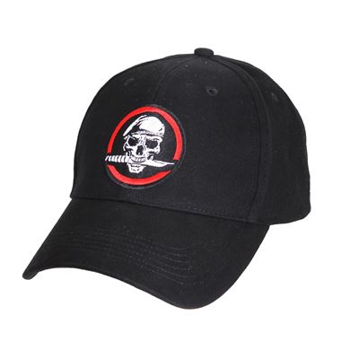 Cappellino DELUXE SKULL/KNIFE baseball NERO