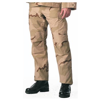 Pantaloni BDU rip-stop 3-COL DESERT